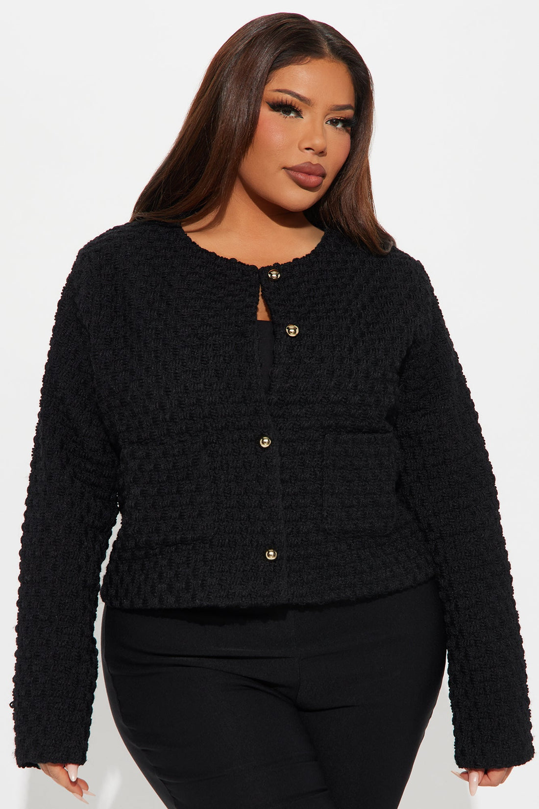 Beverly Hills Tweed Jacket - Black
