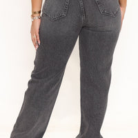 The Crossover Straight Leg Jeans - Black