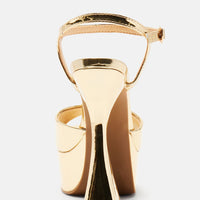 A Special Thing Heeled Sandals - Gold