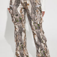 Sneak Attack Non Stretch Camo Cargo Jean - Taupe/combo