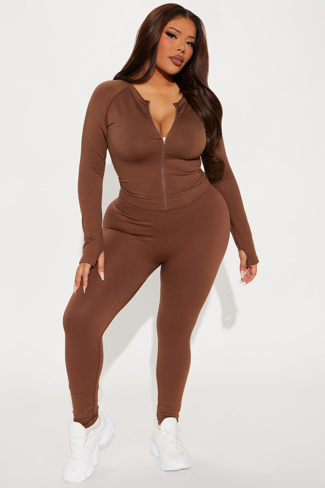 Smooth Sculpt Seamless Active Jacket - Mocha