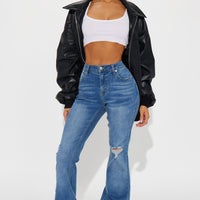 Seven Heavens Stretch Flare Jeans - Medium Wash