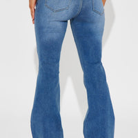 Seven Heavens Stretch Flare Jeans - Medium Wash