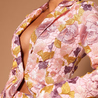 Lucille Embroidered Blazer - Pink/combo