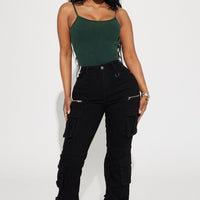 City Streets Stretch Cargo Jean - Black