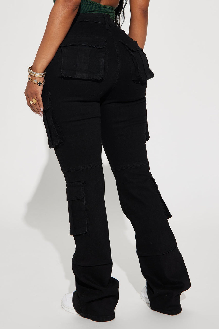 City Streets Stretch Cargo Jean - Black
