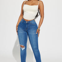 Move Ahead High Stretch Curvy Skinny Jean - Medium Wash