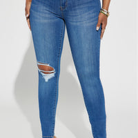 Move Ahead High Stretch Curvy Skinny Jean - Medium Wash