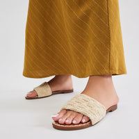 Aurelia Flat Sandals - Beige