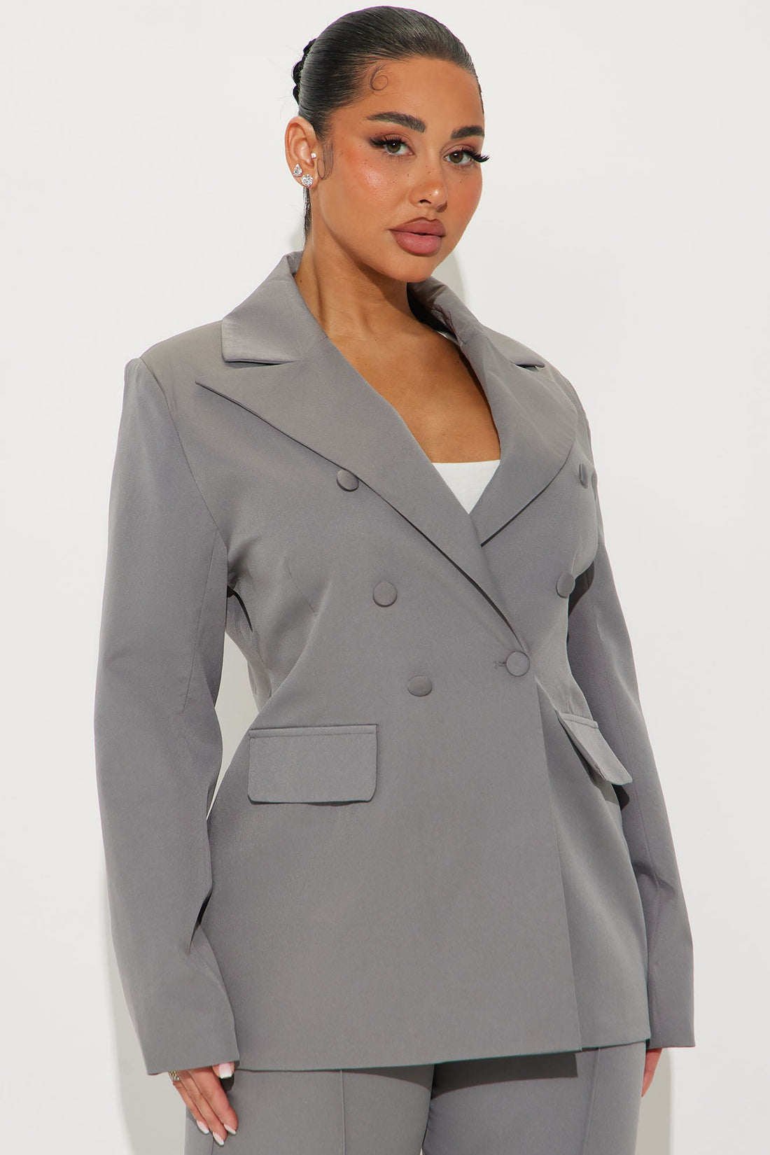 Office Behavior Oversized Blazer - Charcoal
