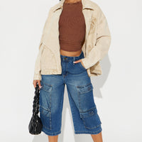 A Clean Break Denim Jacket - Khaki