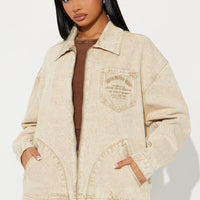 A Clean Break Denim Jacket - Khaki