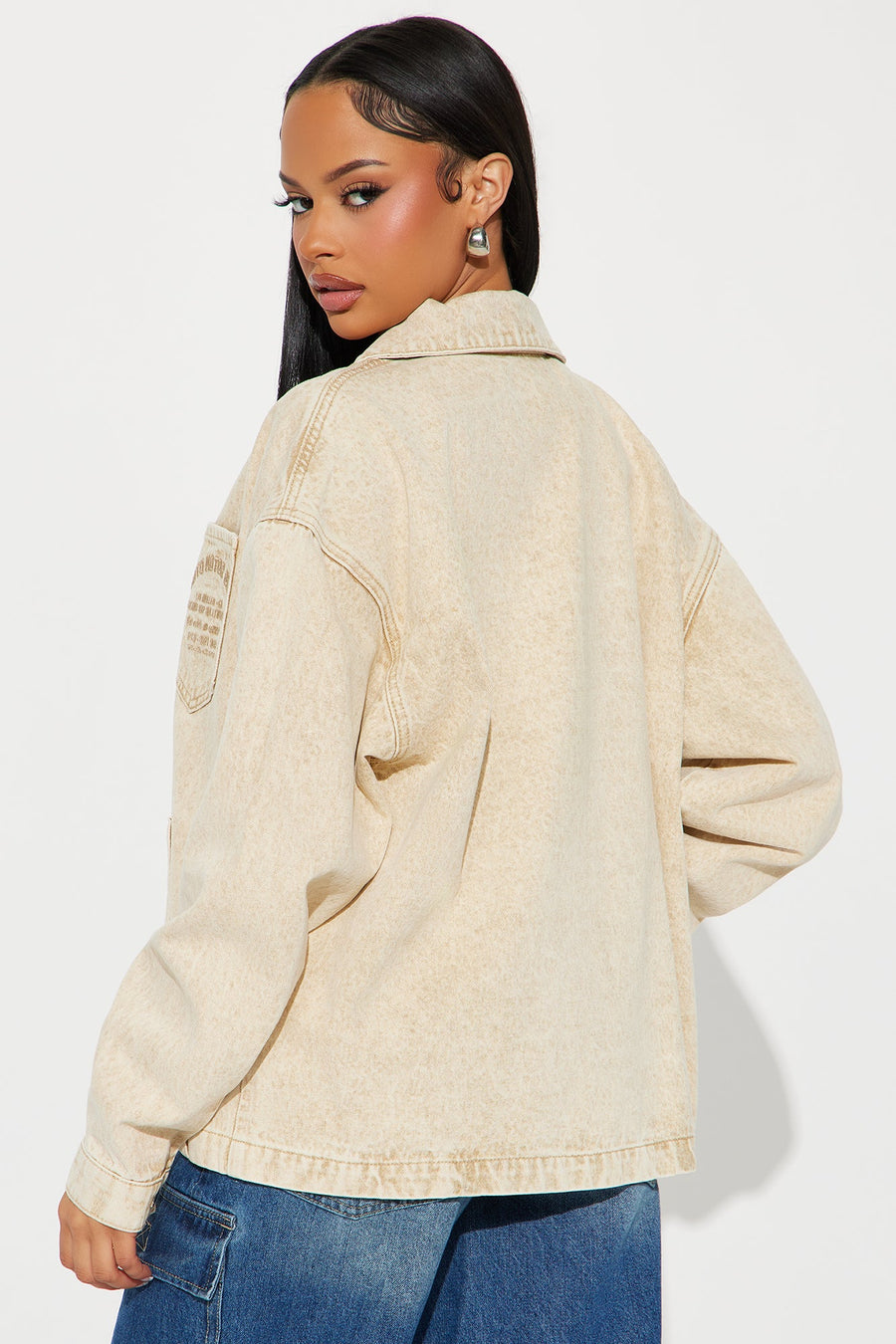 A Clean Break Denim Jacket - Khaki