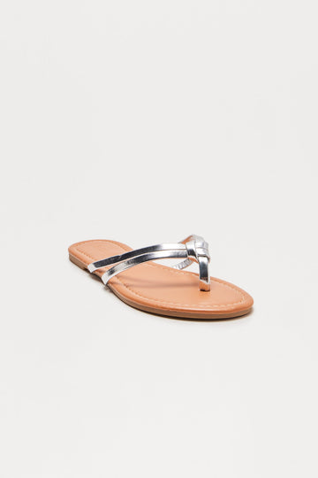 All Summer Long Flip Flops - Silver