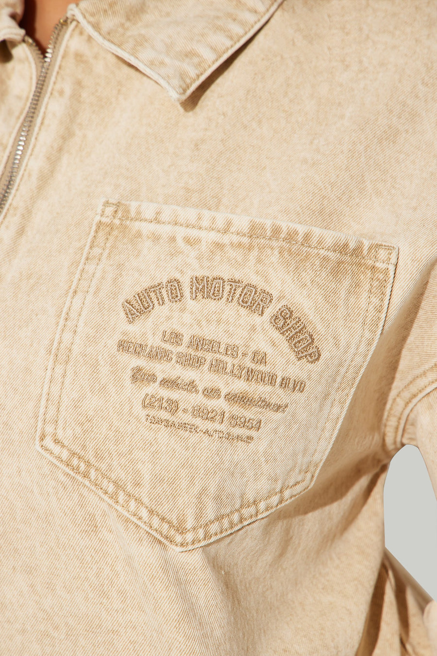 A Clean Break Denim Jacket - Khaki