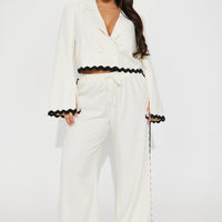 Take Me Higher Cropped Blazer - Cream