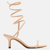 All Time Fav Wrap Up Heels - Nude