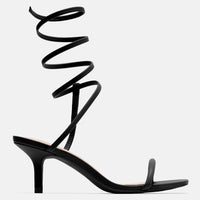 All Time Fav Wrap Up Heels - Black