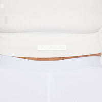 Effortless Ribbed Jacket - White