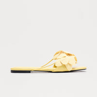 Ariyah Floral Sandals - Butter Yellow