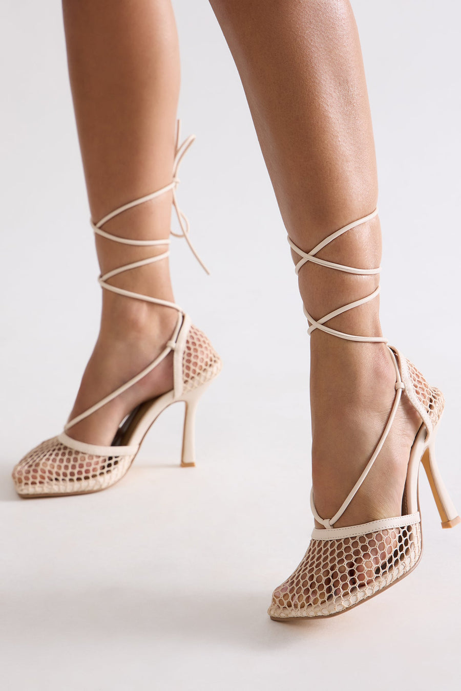 Always Remember Me Mesh Pumps - Off White