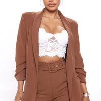 The Celine Blazer - Brown