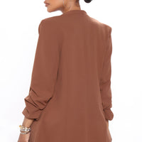The Celine Blazer - Brown