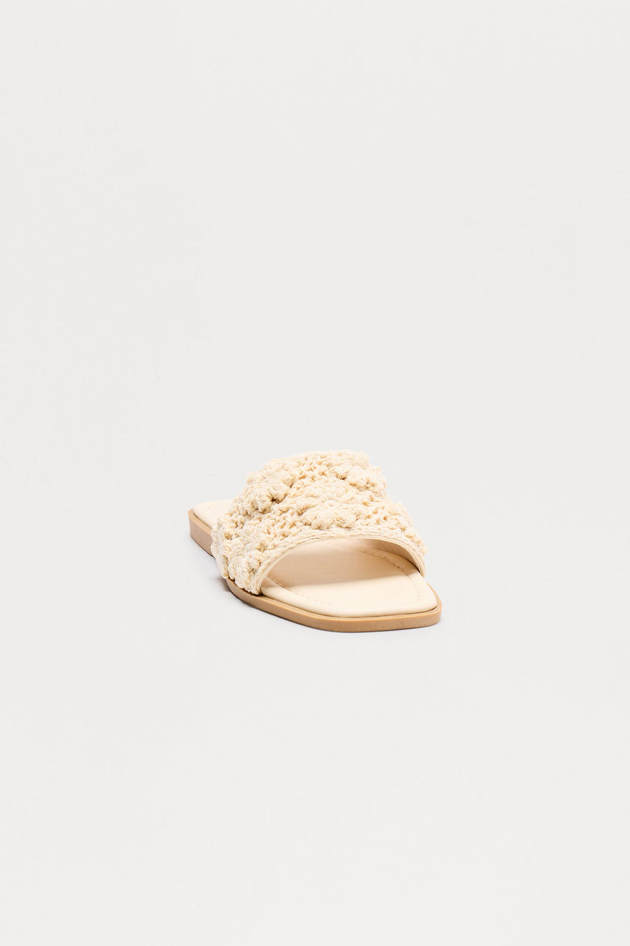 Aries Crochet Sandals - Beige