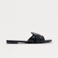 Antonia Slip On Sandals - Black