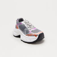 Beckham Lace Up Sneakers - Grey/combo