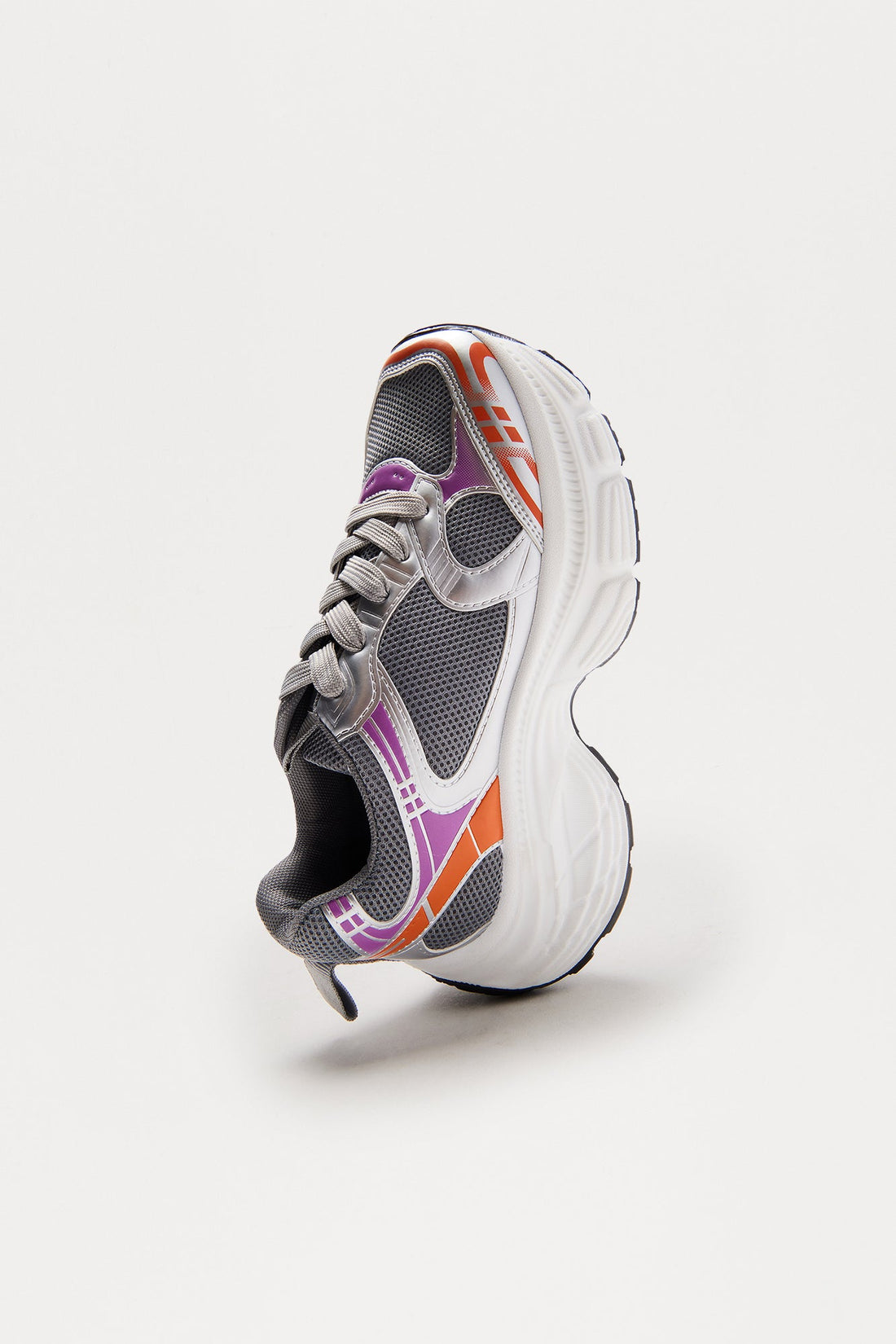 Beckham Lace Up Sneakers - Grey/combo