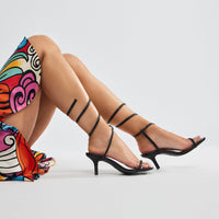 All Time Fav Wrap Up Heels - Black
