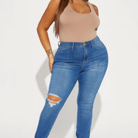 Move Ahead High Stretch Curvy Skinny Jean - Medium Wash