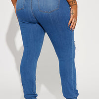 Move Ahead High Stretch Curvy Skinny Jean - Medium Wash