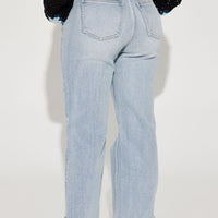 Tough Love Stretch Straight Leg Jean - Light Wash