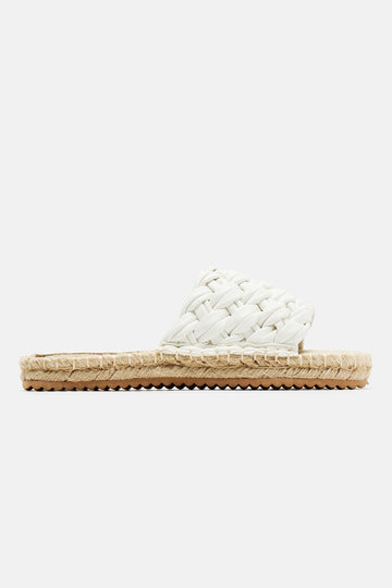 Ari Jute Sandals - White