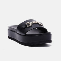 Always Fair Platform Sandals - Black