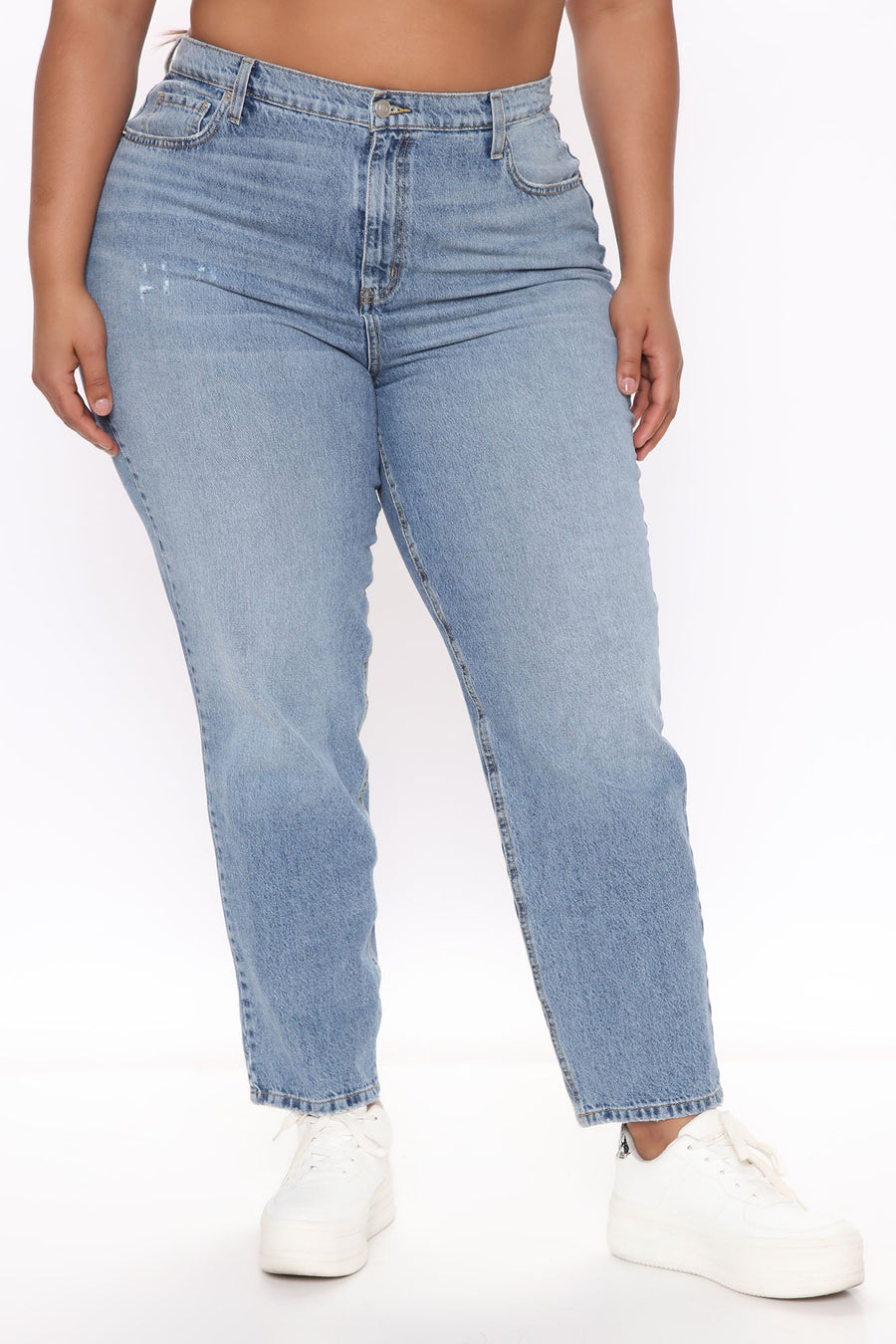 Very Special High Rise Mom Jeans - Medium Wash