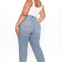 Very Special High Rise Mom Jeans - Medium Wash