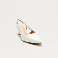 Alena Slingback Pumps - White