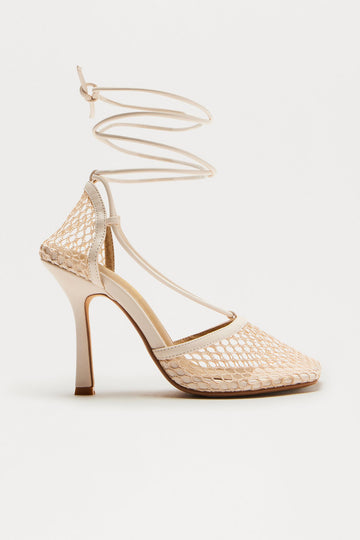 Always Remember Me Mesh Pumps - Off White