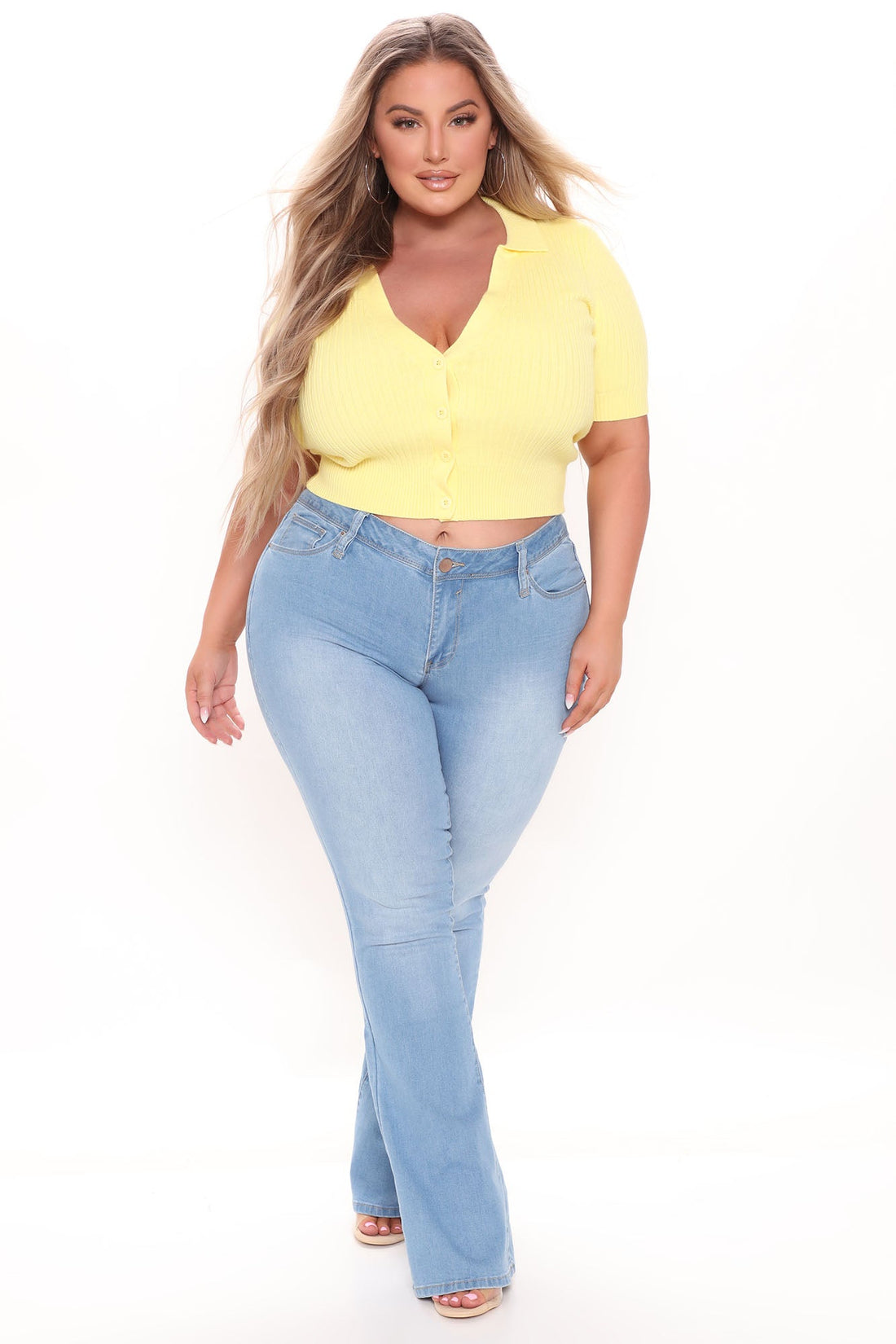 Jodie High Rise Flare Jeans - Light Blue Wash