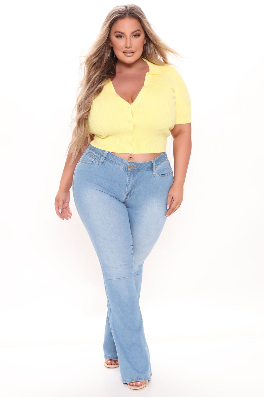 Jodie High Rise Flare Jeans - Light Blue Wash