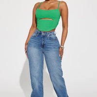 Can't Deny It Non Stretch Straight Leg Jean - Medium Wash