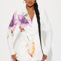 Brunch At Noon Blazer - White/combo
