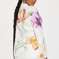 Brunch At Noon Blazer - White/combo