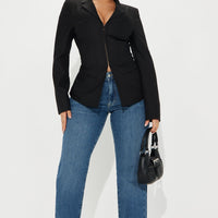 All Body Corset Blazer - Black