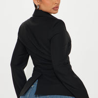 All Body Corset Blazer - Black