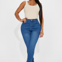 Amara High Rise Stretch Skinny Jeans - Medium Wash