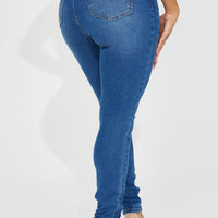 Amara High Rise Stretch Skinny Jeans - Medium Wash